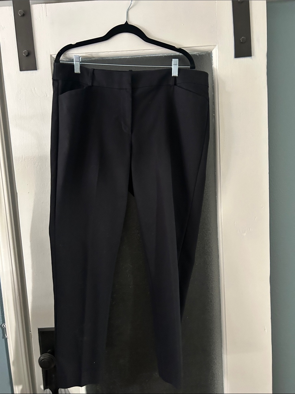 LOFT Women's Black Slim Straight Dress Pants